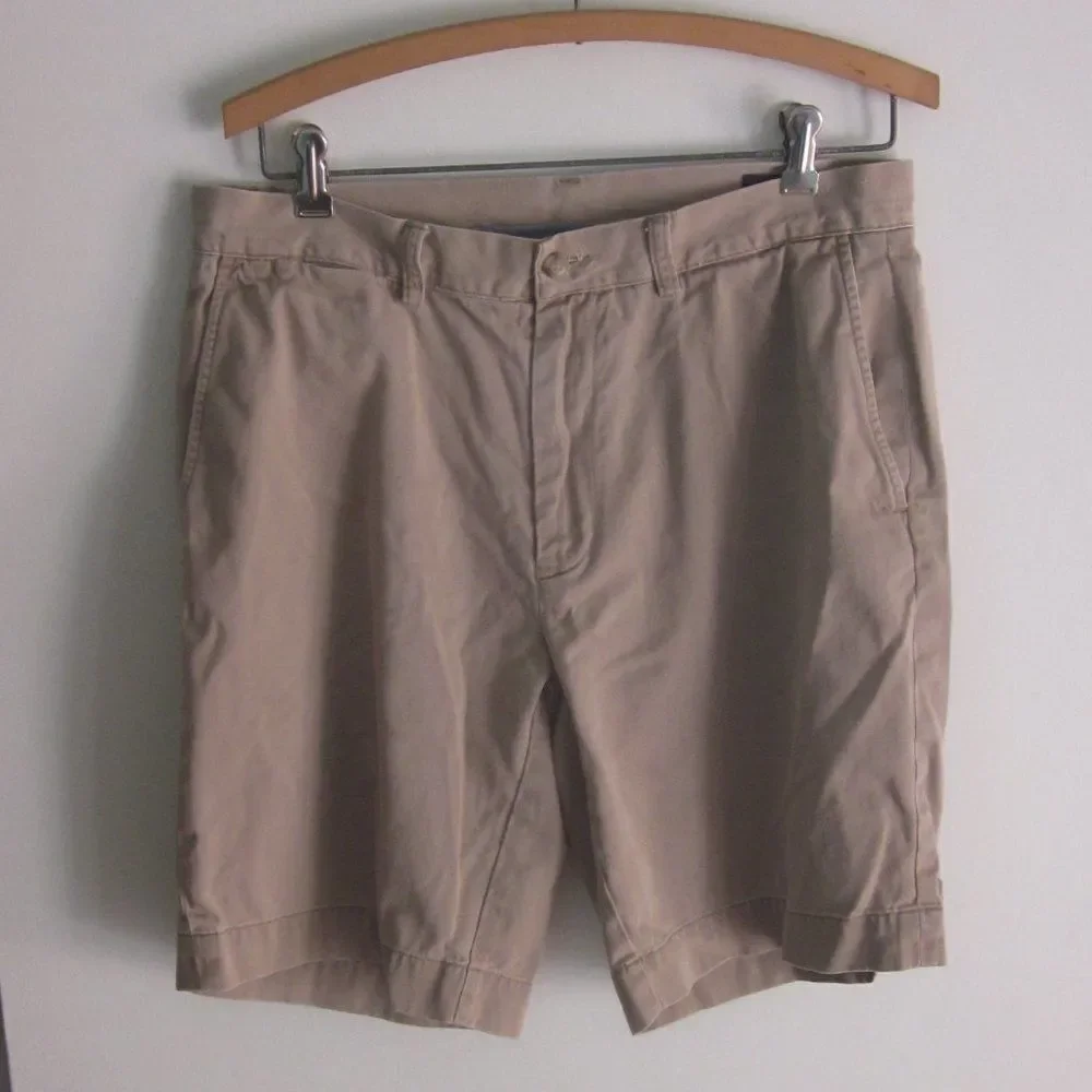 Ralph Lauren Polo Tan Cotton Shorts Size 32
